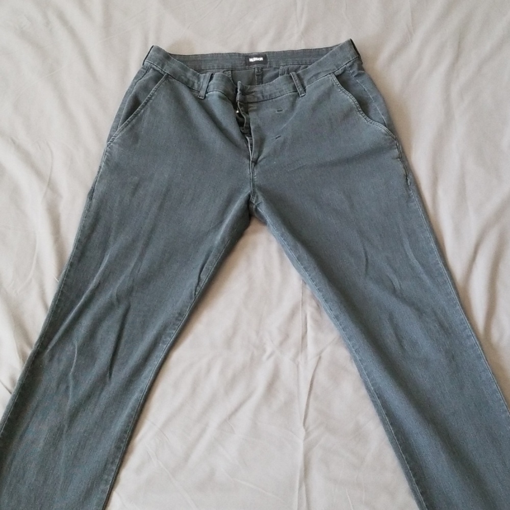 Hudson 34 skinny chinos, gray